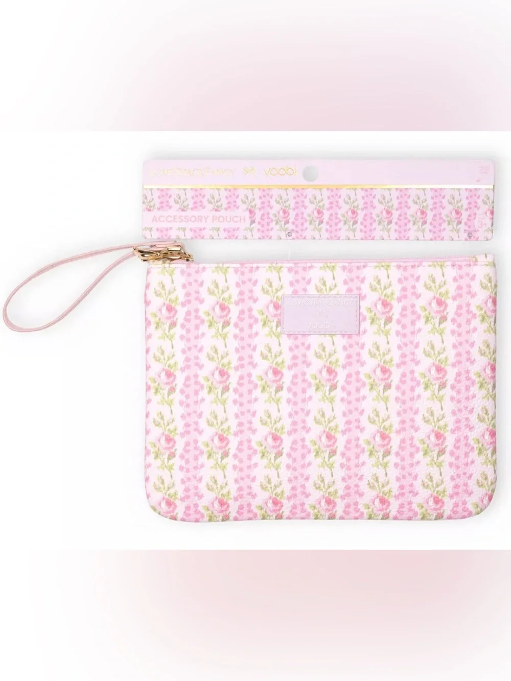 LoveShackFancy x Target - Yoobi Zip Pencil Case Strawberry Macaroon